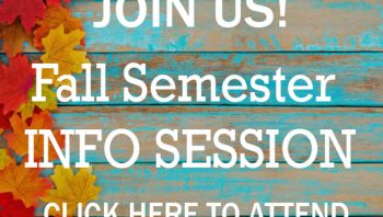 FALL 2020 INFO SESSIONS